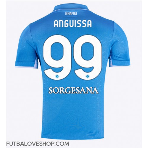 Dres SSC Napoli Frank Anguissa #99 Domáci 2024-25 Krátky Rukáv